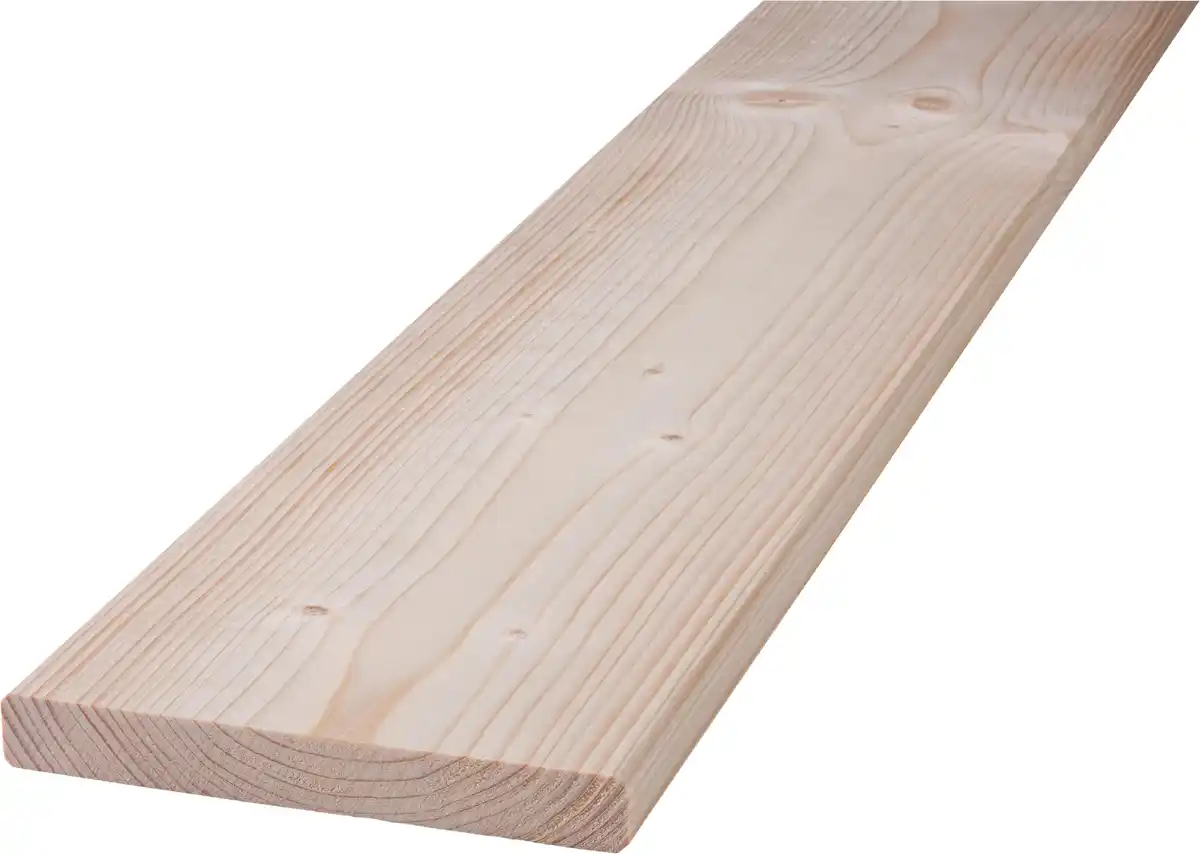 Bild 1 von Glattkantbrett Fichte Tanne 250 cm 144 x 27 mm gehobelt Kanten gefast
