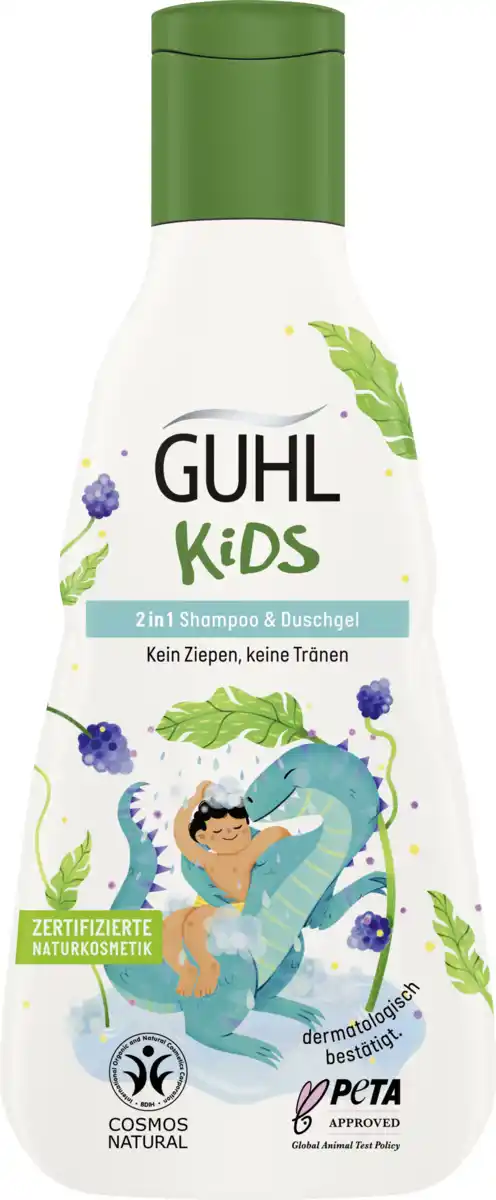 Bild 1 von Guhl Kids 2in1 Shampoo Duschgel Brombeerextrakt, 250 ml