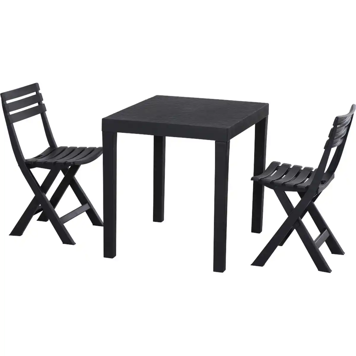 Bild 1 von PROGARDEN Balkonmöbel-Set 'Club' anthrazit 3-teilig