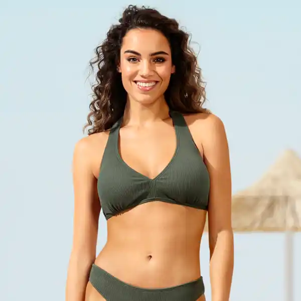 Bild 1 von Damen-Bikini-Oberteil mit Ripp-Struktur