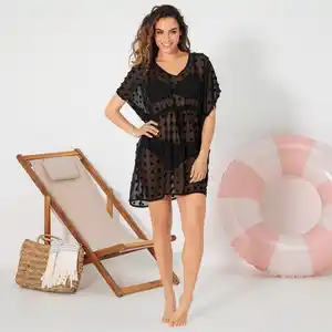 Damen-Strandkleid mit Punkten