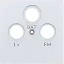Bild 1 von toom Abdeckung für Antennensteckdose 'Designline' TV/RF/SAT silbern