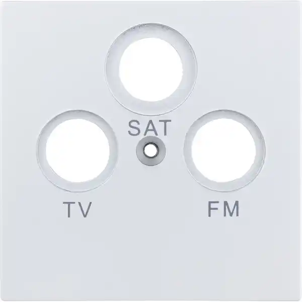 Bild 1 von toom Abdeckung für Antennensteckdose 'Designline' TV/RF/SAT silbern