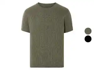 LIVERGY® Herren T-Shirt, mit modischem Strukturstrick