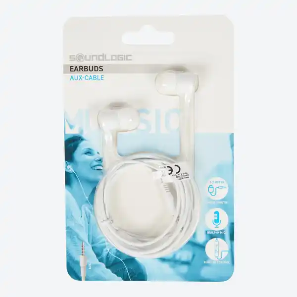 Bild 3 von Soundlogic Earbuds mit AUX-Kabel und Mikrofon, ca. 1,2m