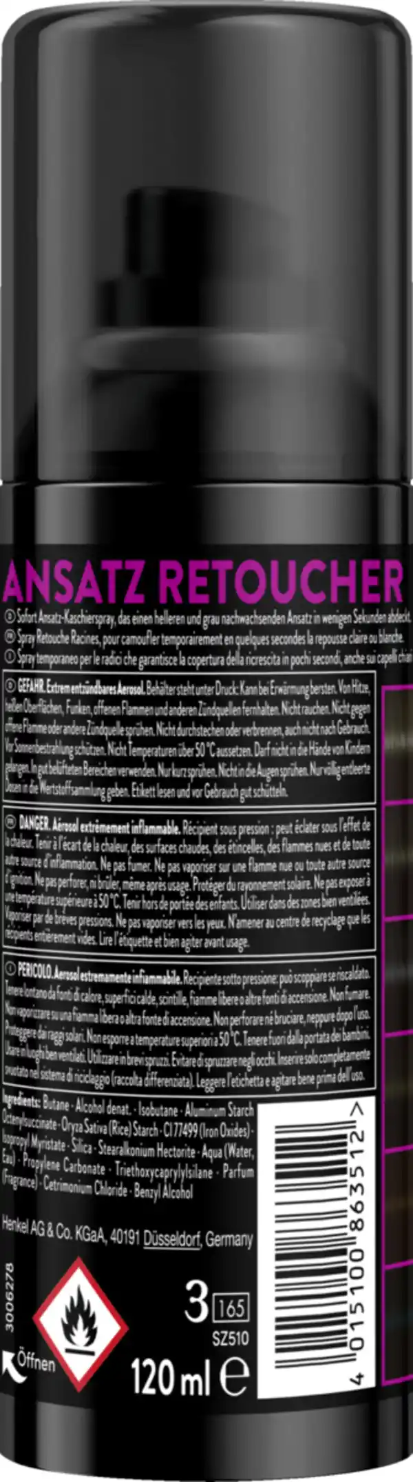 Bild 2 von Syoss Ansatz Retoucher Haarfarbe Schwarz, 120 ml