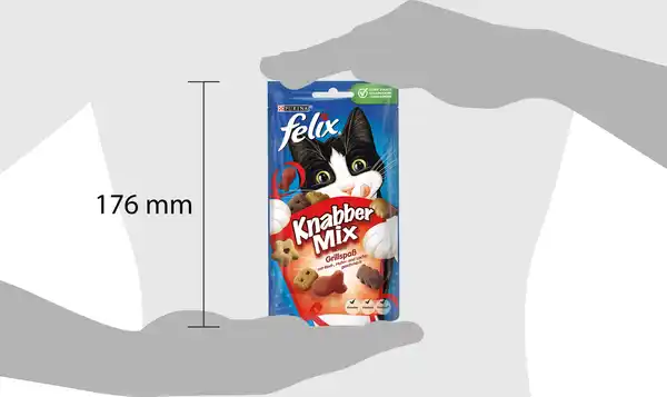 Bild 4 von Felix Knabber Mix Leckerlis Grillspaß mit Rind-, Huhn- & Lachsgeschmack, 60 g