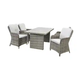 bellavista® Dining-Lounge 'Ria' dunkelgrau 5-teilig