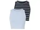 Bild 2 von esmara® Damen Crop-Tops, 2 Stück, gerippt
