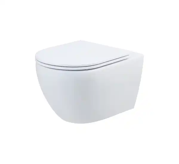 Bild 1 von Primaster Wand WC spülrandlos Cerma Tiefspüler weiß inkl. WC Sitz