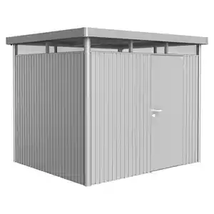 Biohort Gerätehaus "HighLine" H3 silbern Einzeltür
