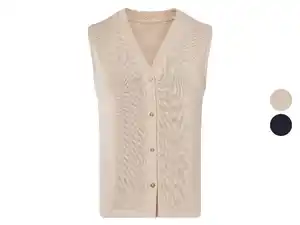 esmara® Damenweste aus Strukturstoff Grobstrickweste für Damen Strickweste Damen Weste, grob strukturiert