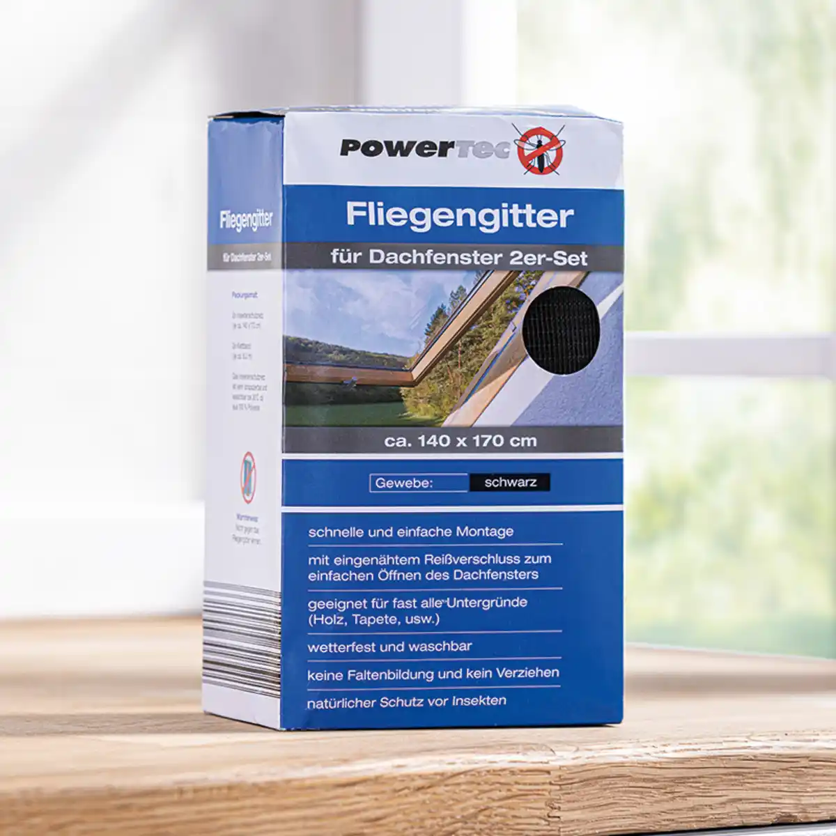 Bild 1 von Powertec Insect Dachfenster-Fliegengitter 2er-Set