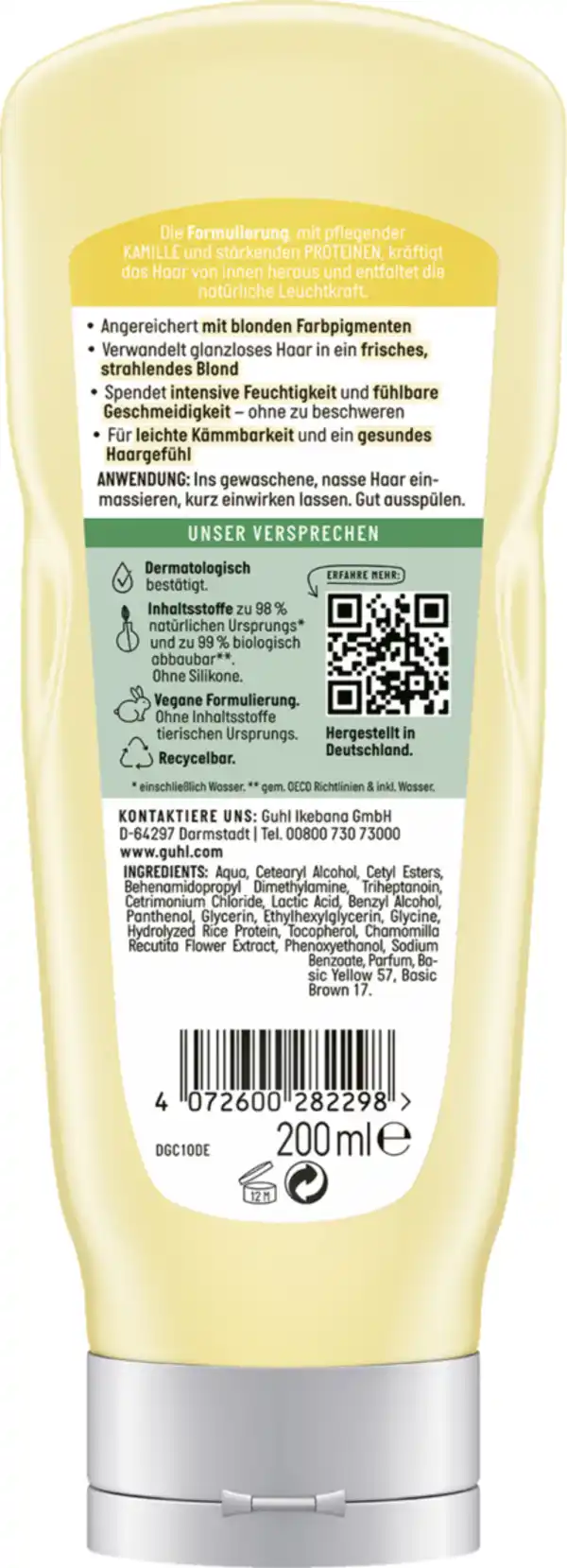 Bild 2 von Guhl Blond Faszination Farbglanz Spülung, 200 ml