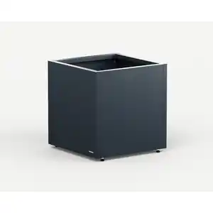 Herstera Pflanzkübel 'Cube' Metall anthrazit 50 x 50 x 50 cm