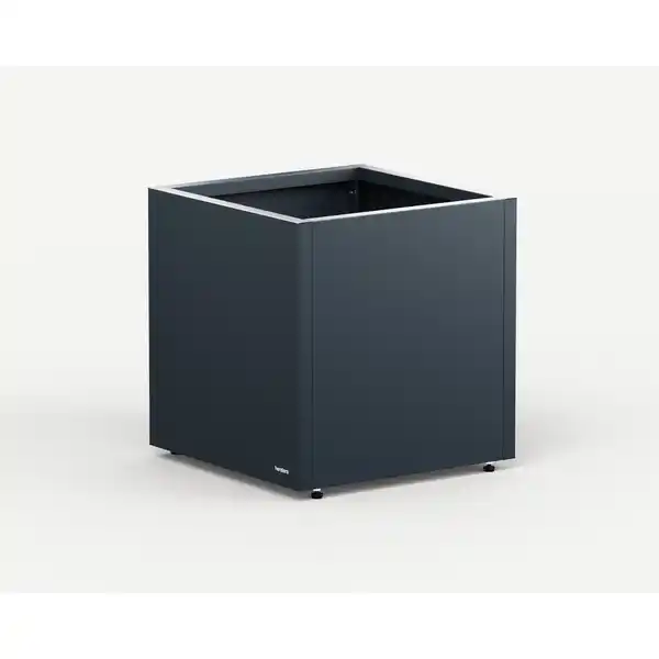 Bild 1 von Herstera Pflanzkübel 'Cube' Metall anthrazit 50 x 50 x 50 cm