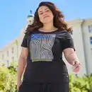 Bild 1 von Damen-T-Shirt mit Frontaufdruck, große Größen