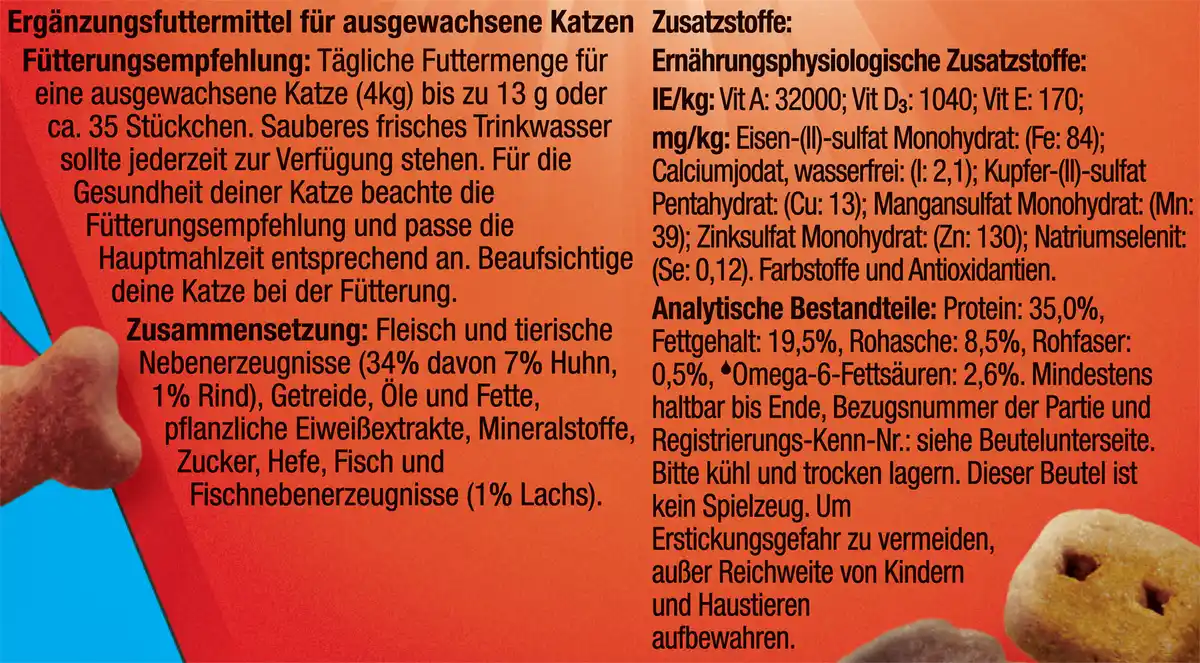 Bild 3 von Felix Knabber Mix Leckerlis Grillspaß mit Rind-, Huhn- & Lachsgeschmack, 60 g