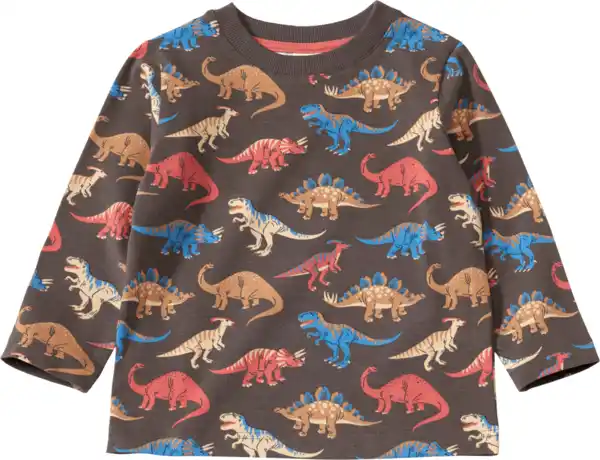 Bild 1 von ALANA Langarmshirt Pro Climate mit Dino-Muster, grau, Gr. 104