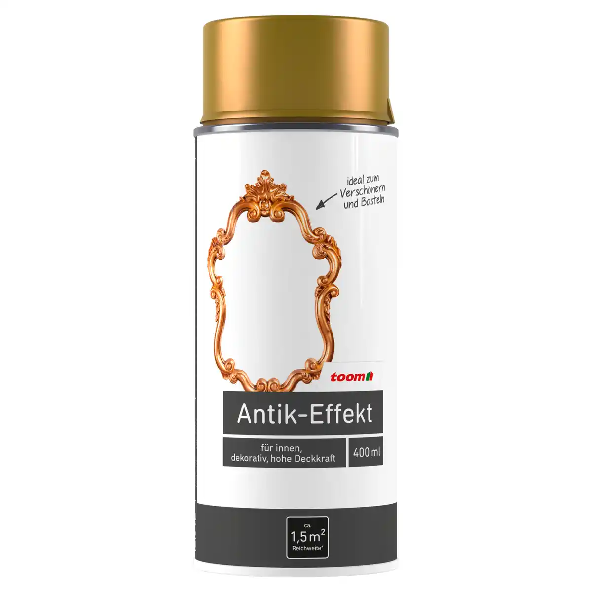 Bild 1 von toom Antik-Effekt-Sprühlack antikgold glänzend 400 ml