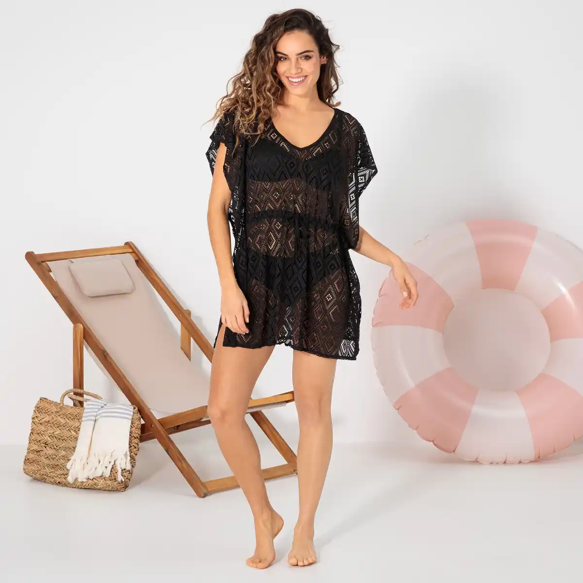 Bild 1 von Damen-Strandkleid in Spitzeoptik