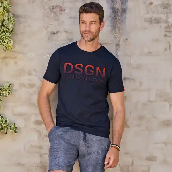 Bild 2 von Herren-T-Shirt mit Farbverlaufdruck