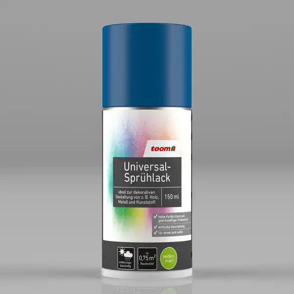 Bild 1 von toom Universal-Sprühlack 'Blaupause' enzianblau seidenmatt 150 ml
