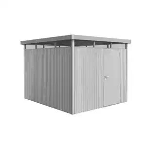 Biohort Gerätehaus 'HighLine 5' 275 x 315 cm Silber metallic