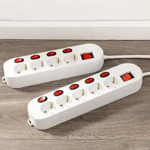 Powertec Electric Einzeln schaltbare Steckdosenleiste 4-fach oder 5-fach