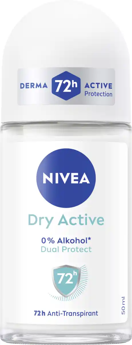 Bild 1 von NIVEA Dry Active Anti-Transpirant Roll-On, 50 ml