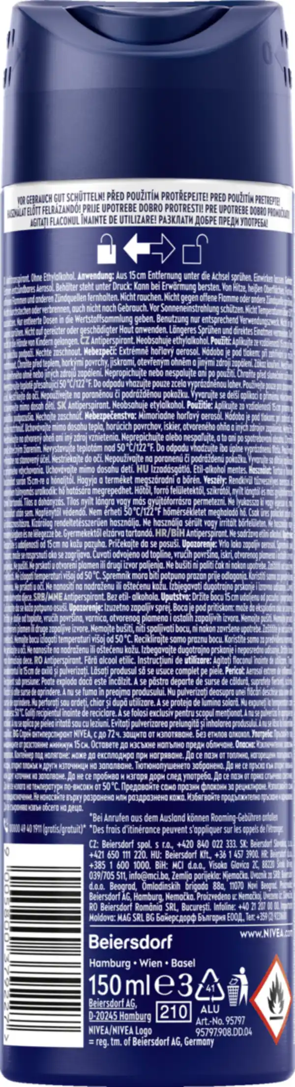 Bild 2 von NIVEA MEN Anti-Transpirant Spray Alpine Breeze, 150 ml