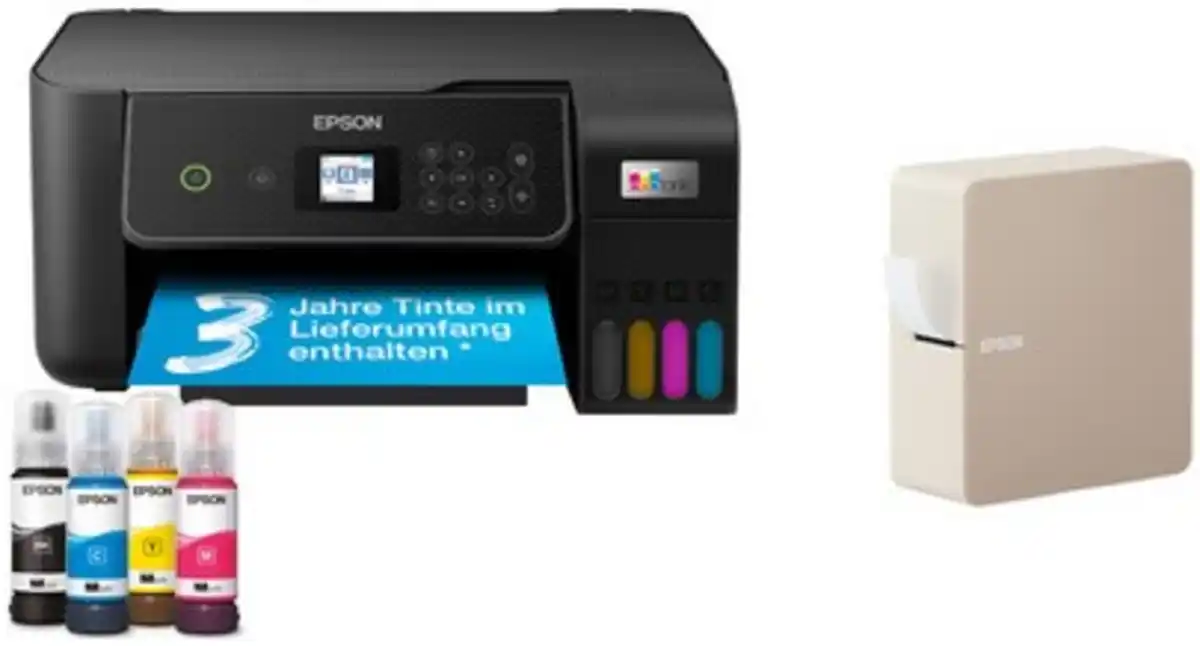 Bild 1 von EcoTank ET-2871 Multifunktionsgerät schwarz Tinte inkl. LabelWorks LW-C610