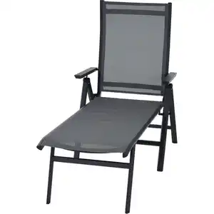 Siena Garden Klappliege 'Tauro' anthrazit/matt 55,5 x 113 x 182,5 cm