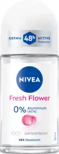 NIVEA Fresh Flower Deodorant Roll-On, 50 ml