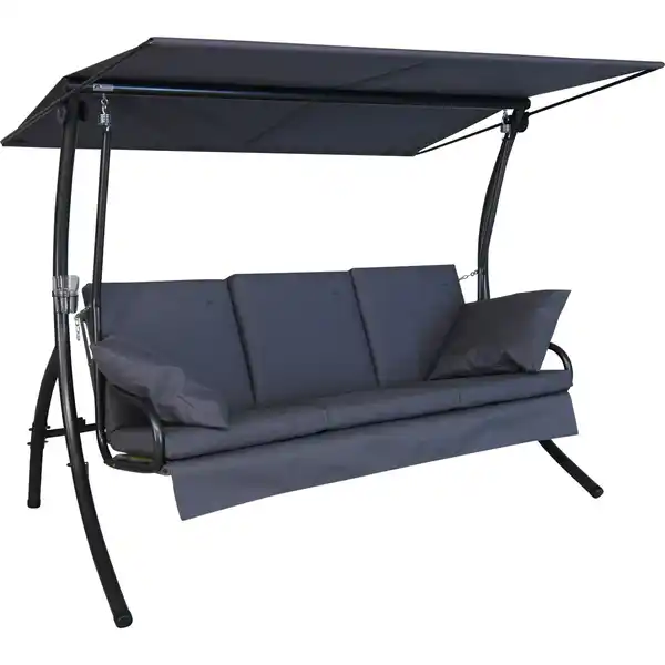 Bild 1 von Angerer Freizeitmöbel Hollywoodschaukel 'Loft Sun' anthrazit 3-Sitzer