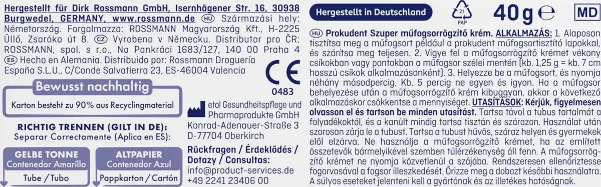Bild 2 von prokudent Super-Haftcreme Minze, 40 g