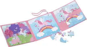 IDEENWELT Magnet-Puzzle-Buch Einhorn