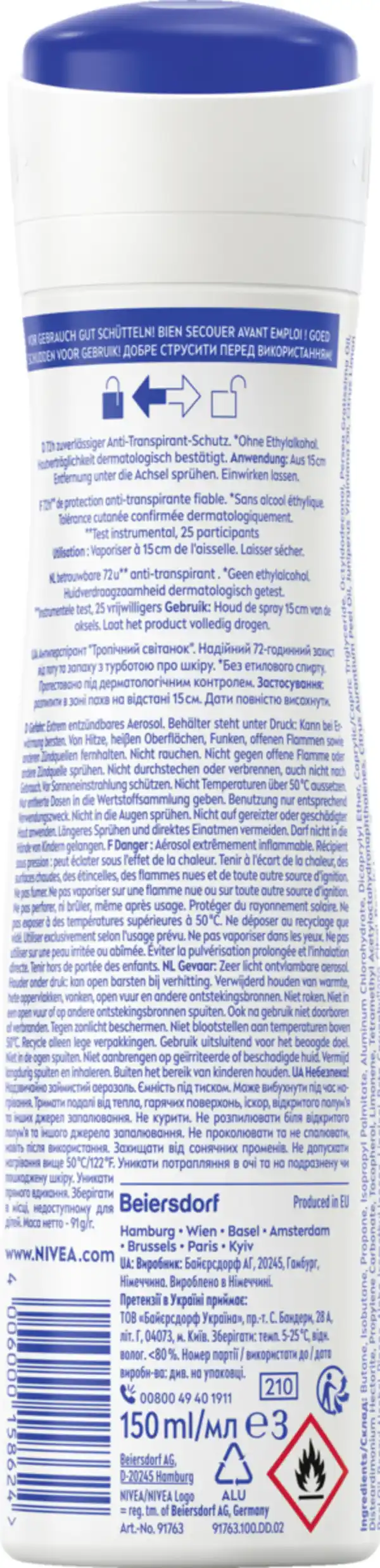 Bild 2 von NIVEA Anti-Transpirant Spray Tropical Sunrise, 150 ml
