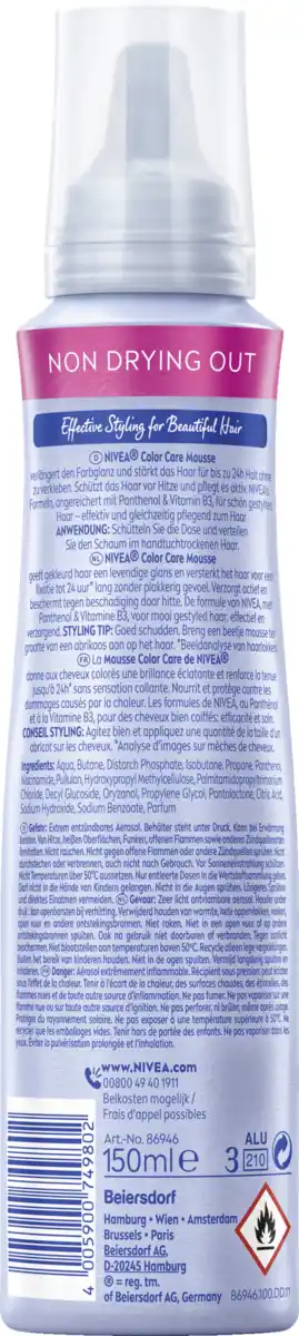 Bild 2 von NIVEA Color Schutz Schaumfestiger, 150 ml