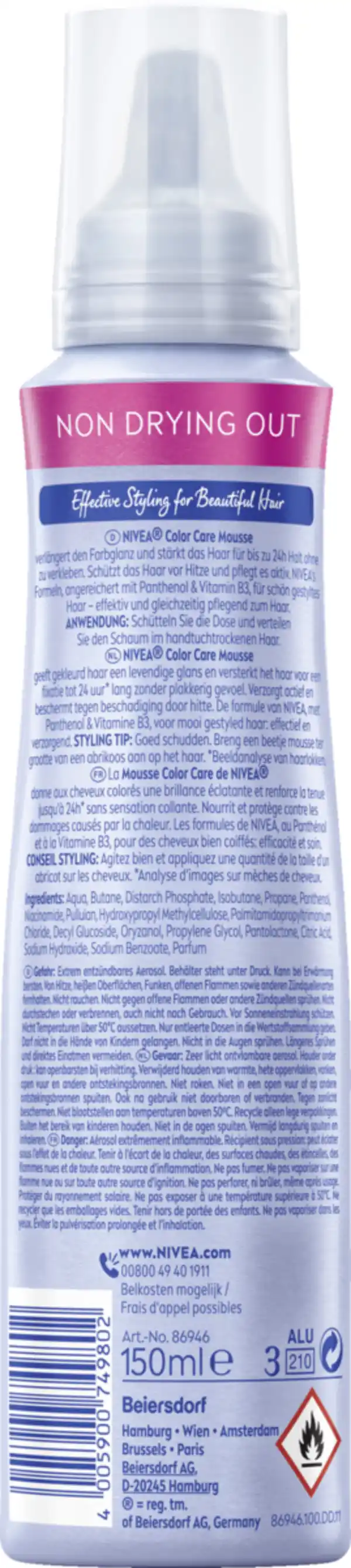 Bild 2 von NIVEA Color Schutz Schaumfestiger, 150 ml