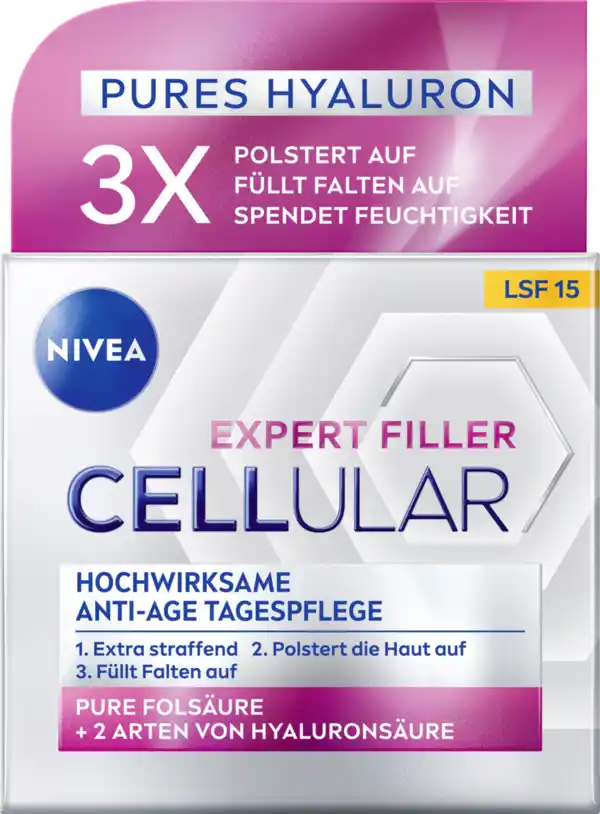 Bild 1 von NIVEA Expert Filler Cellular Hochwirksame Anti-Age Tagespflege LSF15, 50 ml