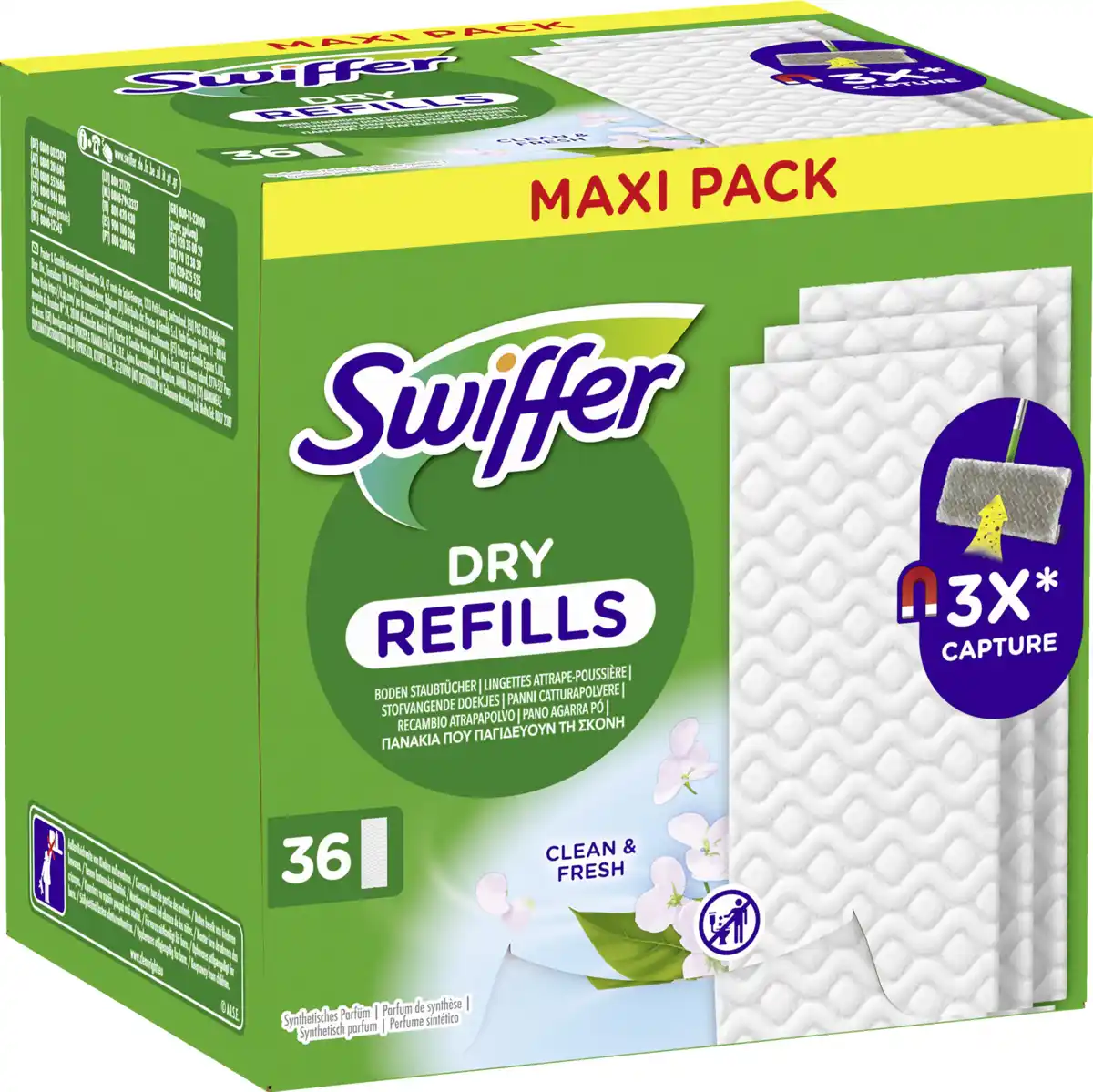 Bild 2 von Swiffer Wischtücher trocken Nachfüllpackung mit Duft