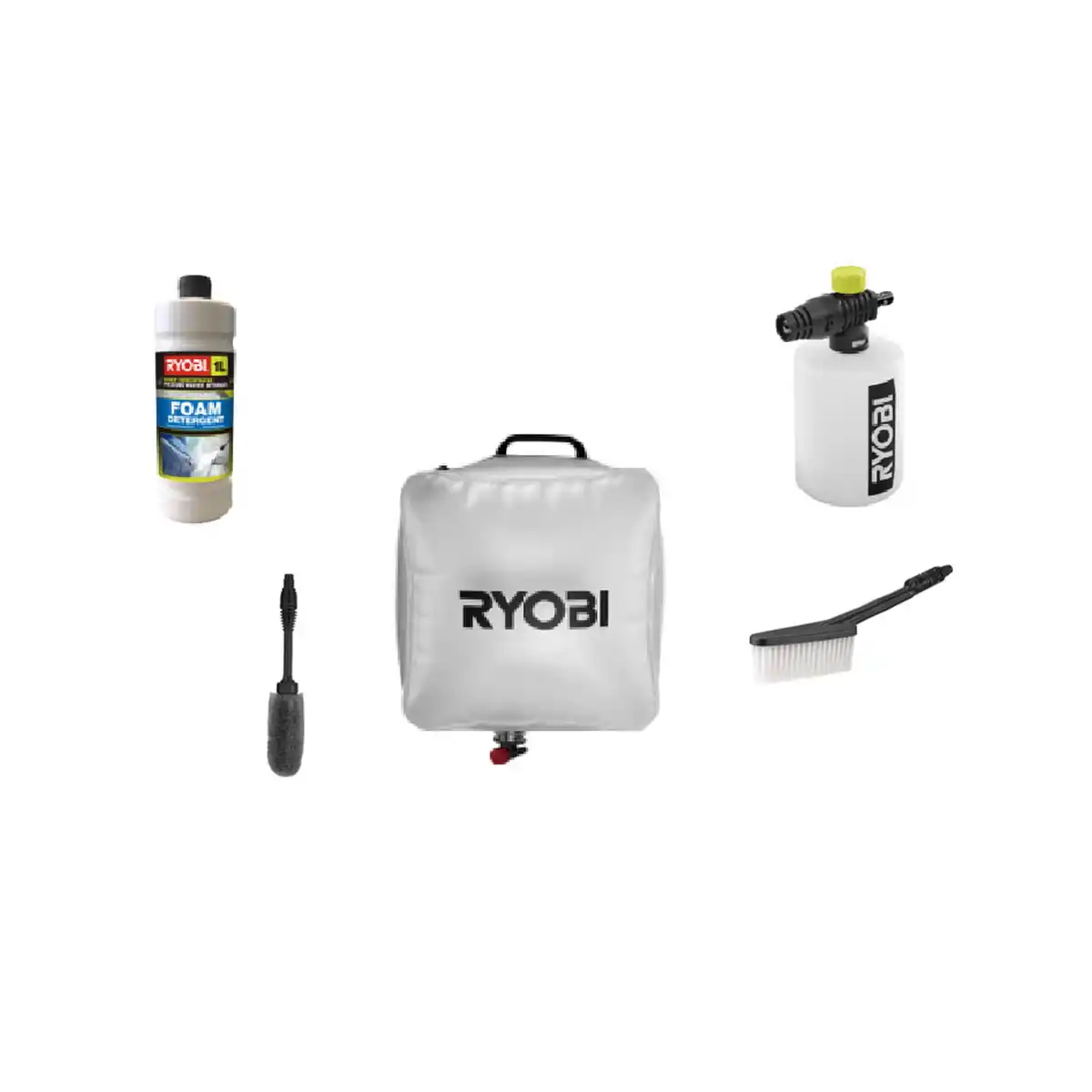 Bild 1 von Ryobi Zubehör-Set 'Car & Bike' für Hochdruck- und Mitteldruckreiniger 5-teilig
