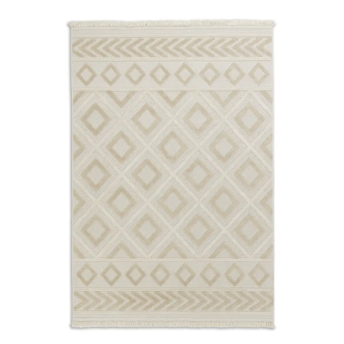 Bild 1 von Schöner Wohnen Kollektion In-& Outdoor-Teppich 'Summer' beige Quadrate 160 x 230 cm