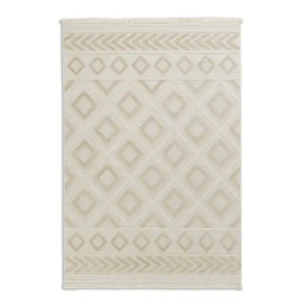 Bild 1 von Schöner Wohnen Kollektion In-& Outdoor-Teppich 'Summer' beige Quadrate 160 x 230 cm