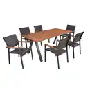 Bild 1 von Garden Pleasure Gartenmöbel-Set 'Davina' grau 7-teilig
