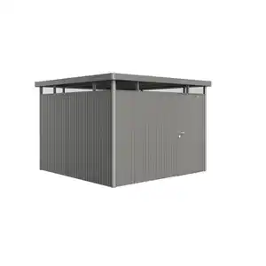 Biohort Gerätehaus 'HighLine H6' 315 x 315 cm quarzgrau-metallic mit Standardtür