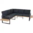 Bild 1 von Siena Garden Gartenmöbel-Set 'Bari' anthrazit matt 2-teilig