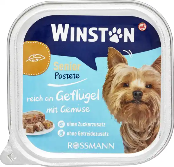 Bild 1 von Winston Senior Menü reich an Geflügel mit Gemüse, 150 g