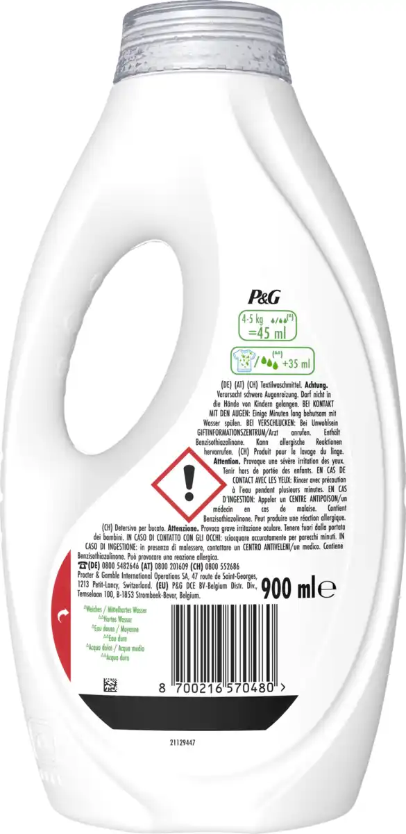 Bild 2 von Ariel Vollwaschmittel Flüssig Febreze 20WL, 20 WL